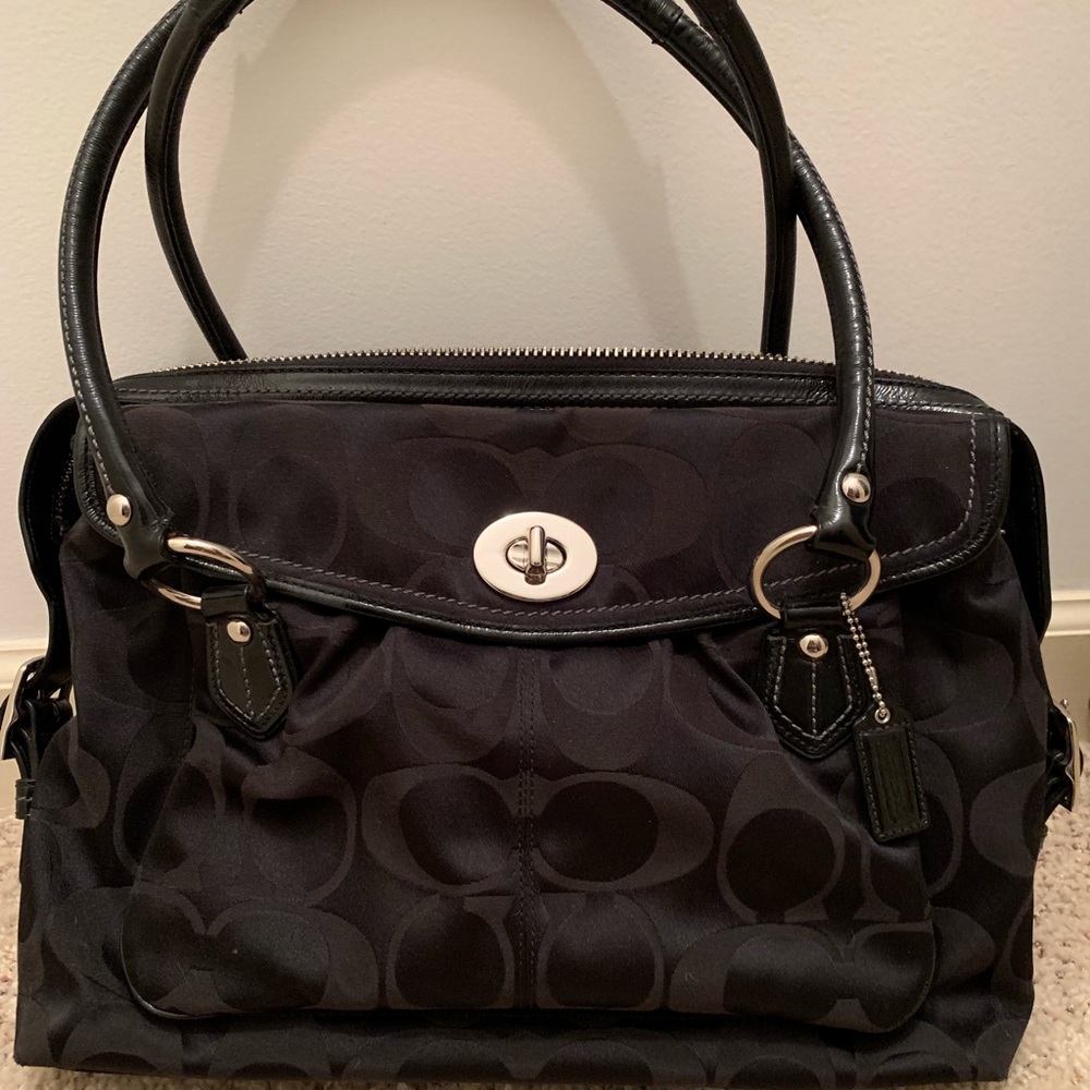 Coach black large purse